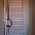 Frenchdoorshutter,pistolgripcutout ColumbiaBlindsandShutters