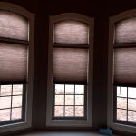 OperableArchedHoneycombsaboveRectangularHoneycombs() SpecialtyWindowCoverings ColumbiaBlindsandShutters