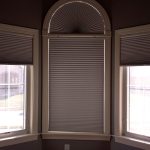 RoomDarkeningHoneyComb'swithhalfcircleinMasterBedroom ColumbiaBlindsandShutters