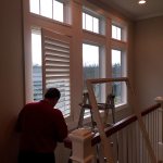 ShuttersoverstairwellatbeautifulMagnoliaFallsHome Shutter ColumbiaBlindsandShutters