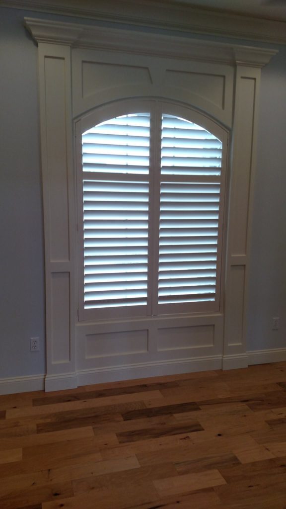 BeautifularchedshuttersinstalledatOldHowthorneinColumbiabyColumbiaBlindsandShutters