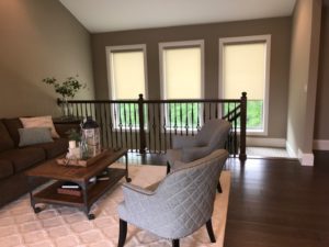 DesignerRollerShadesWithDecorativeFabricsinCordlessorMotorizedinstalledbyColumbiaBlindsandShutters