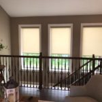 Roller Shades, cordless, stairwells, color, columbia blinds and shutters