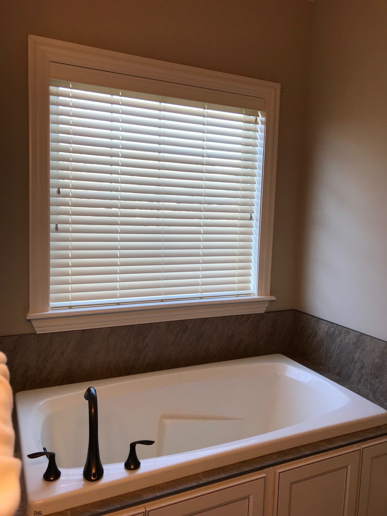 inch faux wood blinds bathroom columbia blinds shutters after e